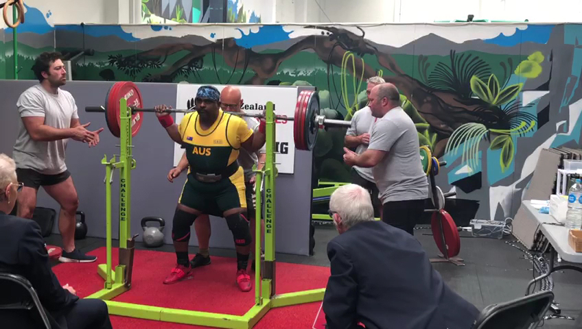 New Zealand Masters Games Powerlifting Squat