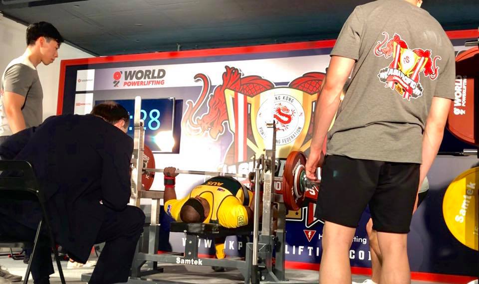 World Powerlifting Bench Press Competition Attempt